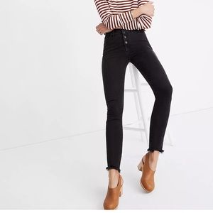 Madewell high rise skinny jeans black